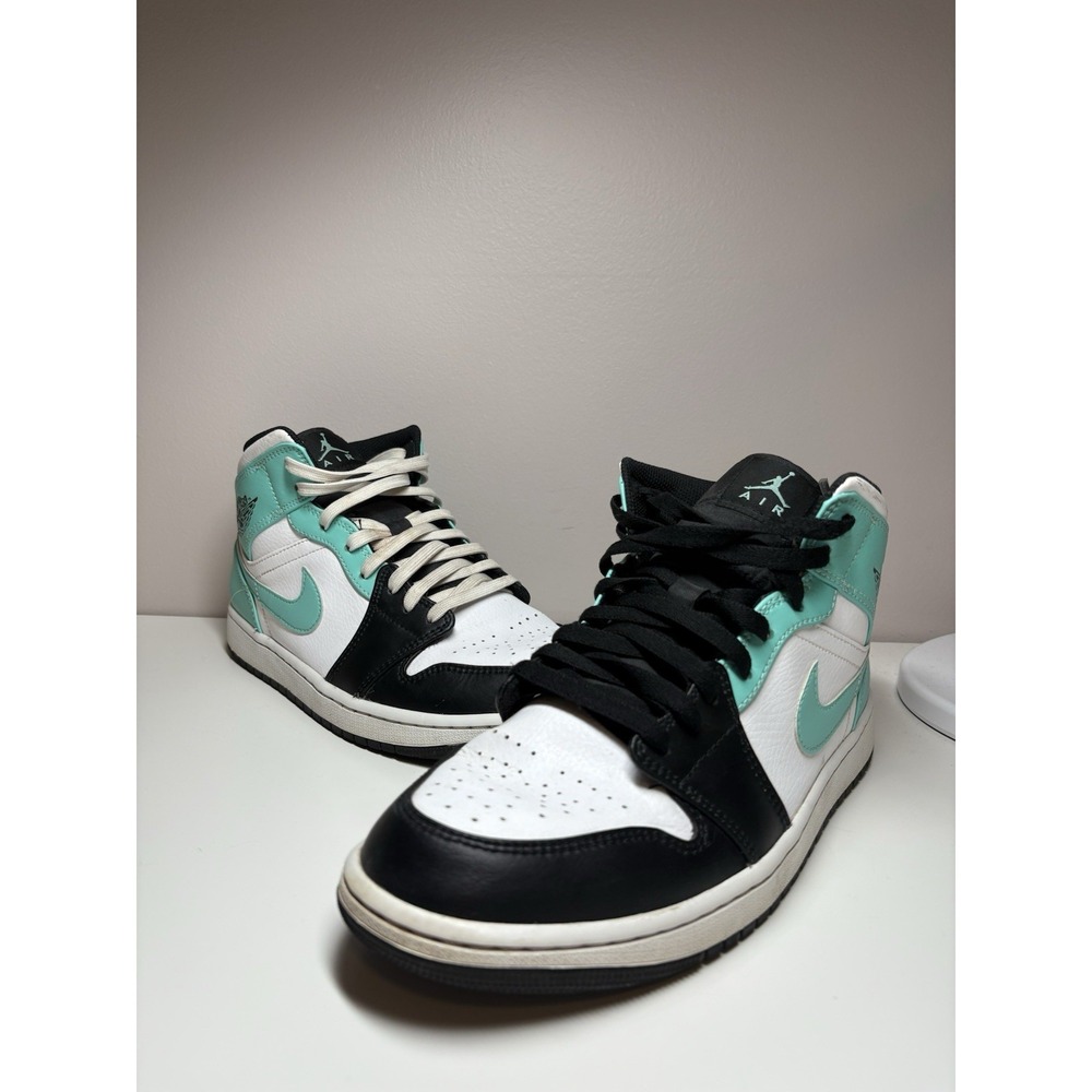 Nike Men's Air Jordan 1 Mid White/Tropical Twist |554724-132|‎ - Size 10.5